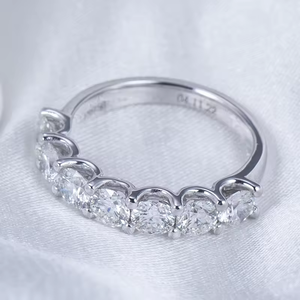 Women's White Gold Round Brilliant Cut Diamond <b>Ring</b> GIA Certified Classic Engagement Style - Product Image 4