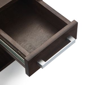 Kitchener Warm <b>Walnut</b> Brown Narrow Side <b>Table</b> for Nightstands - Product Image 3