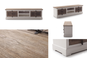 Mueble para TV Luna Ero - Estilo Escandinavo Contemporáneo, Madera de Teca Sólida Ecológica, para Dormitorio, Apartamento, Sala de Estar - Product Image 6