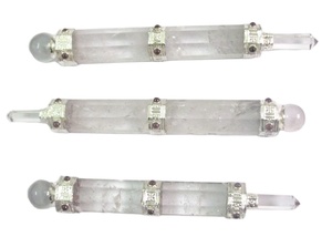 Artesanías de piedra semipreciosa Compre varitas metálicas de Chakra de ágata curativa al por mayor - Product Image 5