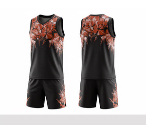 Basketball Team Uniform Full Sublimation Quick Dry Breathable Polyester Jersey And Shorts Team Sportswear For <b>Men</b> Women Youth - Product Image 5