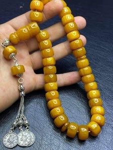 ลูกประคำเรซิ่นสวยงามพร้อมลูกปัดใสเหมือนคริสตัลสำหรับการสวดมนต์และการทำสมาธิของชาวมุสลิม ลูกประคำเรซิ่นคุณภาพสูงทำด้วยมือ ทนทาน - Product Image 4