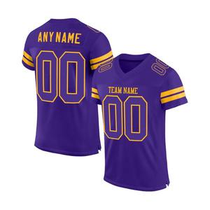 Maillot de football américain unisexe 2026 grande taille, imprimé par transfert thermique, motif 3D, manches courtes, 100 % polyester, fermeture élastique - Product Image 5