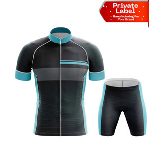 Ensemble de cyclisme vierge de haute qualité, sublimé, pour compétition, en gros, bleu et jaune, personnalisable - Product Image 1