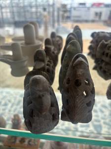Traditional Handmade Stone Animal Statue Sculpted from Natural Stone with Distinct Irregular Shape for Home Accent Decor - Product Image 2