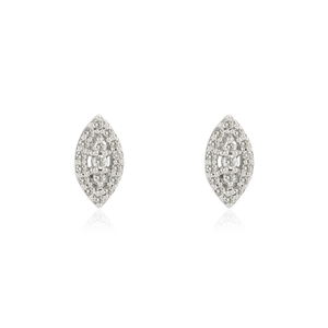 <b>Fine</b> Stud <b>Earrings</b> 14K Minimalist Marquise Diamond Everyday Studs - Product Image 2