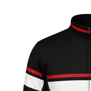 Men Black <b>Red</b> Hockey Activewear Jacket Polyester Sports Jacket Athletic Training Wear Team Apparel Outdoor Game Performance - Product Image 3