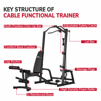 Prix de gros JX Functional Trainer Power Rack avec système de poulies et Lat Pull Down pour salle de sport commerciale Fournisseur OEM ODM