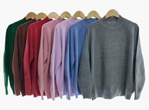 Suéter de punto informal para mujer de Venta caliente con mangas largas Jersey de Otoño de avellana de alta calidad para mujer - Product Image 5