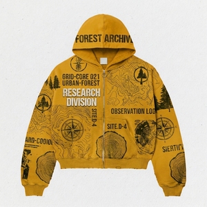 Sweat à capuche zippé pour homme avec impression graphique personnalisée, style streetwear tendance, design sur mesure, fournisseur de vêtements OEM - Product Image 1
