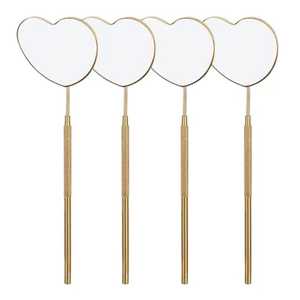 Espejo de Extensión de Pestañas de Uso Diario, Montado en la Pared, con Mango de Acero Inoxidable Chapado en Oro de una Sola Cara, Personalizado para Artistas Profesionales de Pestañas - Product Image 2