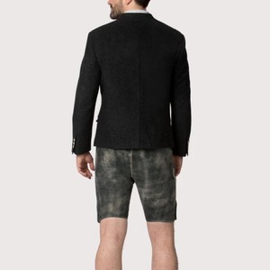 เสื้อแจ็คเก็ตขนสัตว์แบบดั้งเดิมของ GNG IMPEX สำหรับทุกเพศ รุ่น Trachten Loden สีเทา กระดุมสีเขียว เหมาะสำหรับฤดูหนาว ให้ความอบอุ่นและระบายอากาศได้ดี - Product Image 3