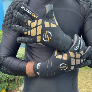 <b>Silver</b> Sea Sports Premium 2026 German Latex Unisex Goalkeeper <b>Gloves</b> Hybrid Flat Finger Soccer Goalkeeper <b>Gloves</b> - Product Image 5