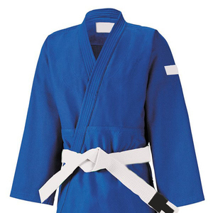Uniforme de Judo Azul para Adultos Unisex, 100% Algodón, Tejido Resistente, Teñido Liso, Ropa de Artes Marciales, Corte Regular, Cinturón Blanco Incluido, Precio Bajo - Product Image 3
