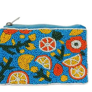 Trendy Handmade <b>Seed</b> Beads Coin Pouch With Soft Lining Bohemian <b>Seed</b> Beads Embroidered Coin Purse Stylish Look - Product Image 1