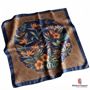 Lightweight Square <b>Scarf</b> Custom Digital Print Soft Fabric Premium Fashion Accessories Bulk Supply OEM ODM Manufacturer Supplier - Product Image 5