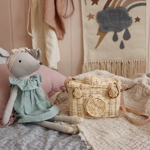 Camera Rattan Handmade Braided Bags Cross Body Bag for Kids Boys and <b>Girls</b> Top Choice <b>Girl</b> Boy Gift <b>Handbags</b> - Product Image 3