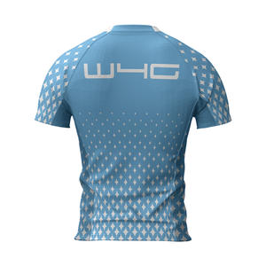 Camisetas deportivas de compresión para hombre, cuello redondo, manga corta, sin costuras, ajuste ceñido, transpirables, de secado rápido, elásticas en cuatro direcciones. - Product Image 3