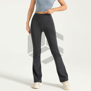 Leggings de yoga de cintura alta al por mayor para mujer, ecológicos, de spandex estampado, elásticos en cuatro direcciones, ligeros, conjuntos de yoga elásticos - Product Image 4