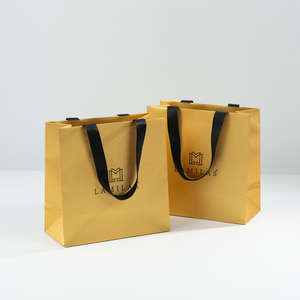 Bolsas de Papel Recubierto Impresas Personalizadas al por Mayor de Fábrica con Logotipo, Bolsas de Compras y Empaque Laminadas de Lujo - Product Image 1