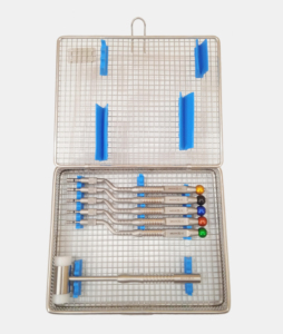 Juego de 6 instrumentos manuales de acero para osteotomía, martillo y fresa, para cirugía dental, implantes, elevación de seno y cirugía ósea en cirugía de implantes dentales - Product Image 2