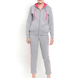 Ensemble de survêtement gris à capuche pour femme, sweat-shirt à fermeture éclair intégrale et pantalon de jogging assorti, tenue décontractée de maternité - Product Image 5