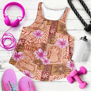 Women's Floral Patchwork Tank <b>Top</b> Scoop Neck Breathable Knitted Polyester Casual Style Digital Printed <b>Feather</b> Embellished - Product Image 6