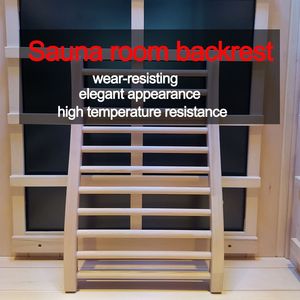 Schienale per Sauna in Legno di Hemlock a Forma di Bastone Rotondo per Comfort e Relax - Product Image 1