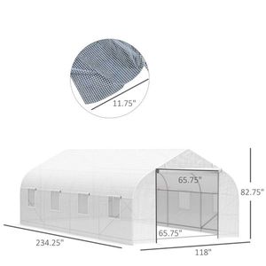 20 'X 10' X 7 'giardino Walk-In serra casa calda in colore verde - Product Image 2