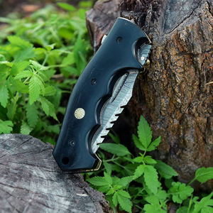 Couteau pliant de camping en acier inoxydable forgé à la main avec manche en bois, options personnalisables de qualité OEM - Product Image 6