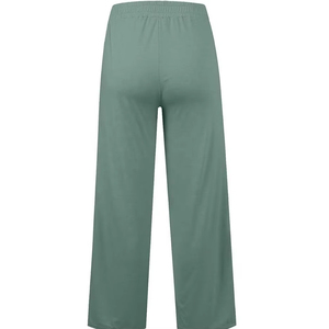 New Arrival High Style Vintage Women Flare Pants Plus Size 100% Cotton <b>Elastic</b> Waist High Waist Breathable Quick Dry - Product Image 1