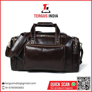 Buy Customizable Large Capacity Genuine <b>Leather</b> Duffle <b>Bag</b> with Logo Travel <b>Bag</b> for Men and Women - Product Image 2