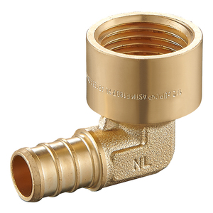 1/2 "PEX x <span class=keywords><strong>3</strong></span>/<span class=keywords><strong>4</strong></span>" ข้อศอกทองแดงหญิงเหงื่อทองเหลืองจีบกระชับตะกั่วฟรีสำหรับท่อประปาทองแดง - Product Image 5