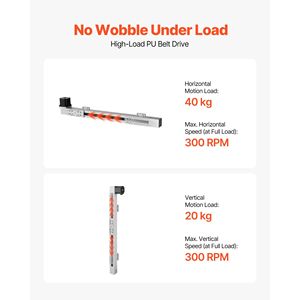 Attuatore lineare CNC con motore passo-passo Nema34 ad alta velocità, guida lineare da 600 mm e trasmissione a cinghia, con area di lavoro di 600 mm - Product Image 4