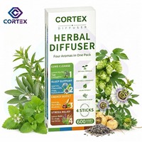 Difusor de Hierbas en Caja de Papel OEM para Dejar de Fumar y Cuidado Pulmonar, 600 Usos con Extracto de Gordolobo, Tomillo y Menta para Mejorar la Respiración