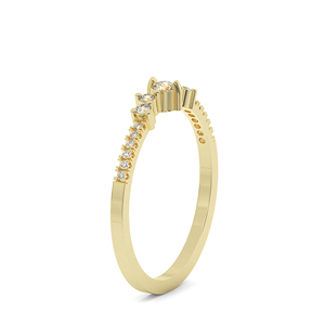 Luxury Lab Grown Diamond <b>Ring</b> Gold East-West Bezel <b>Set</b> Oval Cut Engagement <b>Rings</b> for <b>Women</b> Jewelry - Product Image 2