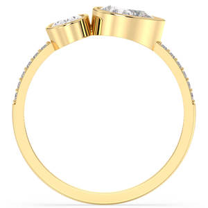 แหวนหมั้นเพชรโมอิสซาไนต์แท้ 14K ทองคำแท้ ผลิตตามสั่ง REYES ได้รับการรับรองจาก GRA สำหรับผู้หญิง ของขวัญวันเกิดที่สมบูรณ์แบบ เครื่องประดับชั้นดี - Product Image 6