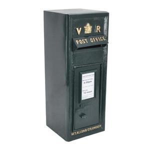 Event Supplies VR Post <b>Box</b> Black Coated Handmade Letter <b>Box</b> For Garden Farmhouse Wall Mount Mailbox With <b>Lock</b> - Product Image 2