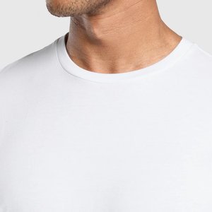 Camiseta de Manga Corta para Hombre, Cuello Redondo, Color Azul Marino, Corte Regular, Diseño Estampado, Estilo Jersey Informal, 100% Algodón, Transpirable, 220g - Product Image 4