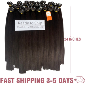 Venta al por mayor de lujo 100% pelo crudo vietnamita pelucas frontales de encaje mechones de pelo humano máquina de doble trama de pelo Remy - Product Image 3