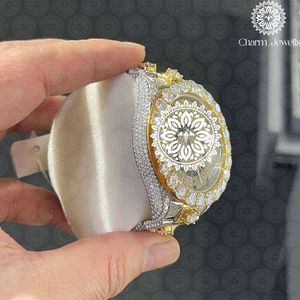 Charm_Jewells Luxury Stainless Steel <b>Watch</b> Round Case 40mm Analog Quartz Sapphire Crystal Luminous Women Fashion - Product Image 5