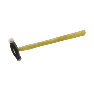 Marteau rond personnalisable en gros, longueur 105 mm, diamètre 17 mm, face arrondie, face plate diamètre 22 mm, pour outils de bijouterie OEM - Product Image 1