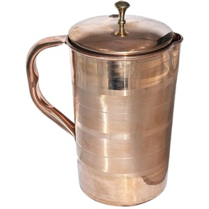 Drinking Healthy Pure Copper Jug And Water <b>Pitcher</b> OEM ODM Customized Water Serving Kettle Ayurvedic Certified Copper Water Jugs - Product Image 1
