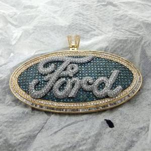 Hip Hop Bling Zircon Collier Glace Out Grand Coeur Pendentif Élégant Bijoux Cadeau pour Hommes Femmes Flashy Streetwear Déclaration - Product Image 2