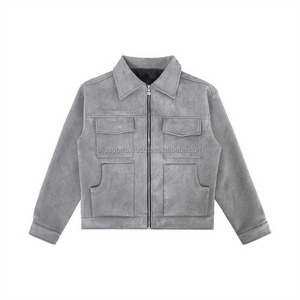 2025 Winter-Collection OEM <b>Men's</b> <b>Suede</b> Leather <b>Jacket</b> Wholesale Price Custom-Made Low Moq High Quality Heated Fashion <b>Jackets</b> - Product Image 1