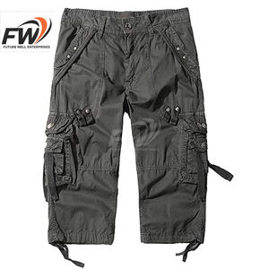 Pantalones Cortos Casuales de Verano para Hombre, Pantalones Cortos de Algodón, Pantalones Cortos Cargo con Múltiples Bolsillos, Pantalones Cortos Casuales de Trabajo hasta la Rodilla - Product Image 6