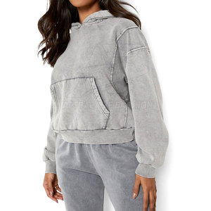 Sudadera con Capucha para Mujer de Alta Calidad, Lavado Ácido, Tela Ligera y Suave, Sudadera con Capucha para Mujer, Estilo Lavado Ácido, Atuendo Diario Elegante - Product Image 2