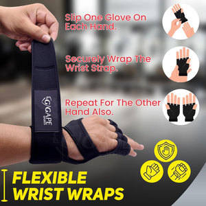 Unique Design Export Quality Cross Fit Neoprene <b>Gloves</b> Made Pakistan Adjustable Wrist Gym Fitness Weightlifting Gear Sports - Product Image 6