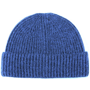 Gorro de Punto Acrílico Azul Unisex, Gorro de Invierno de Color Sólido, Estilo Casual para Adultos, 56-58CM - Product Image 5