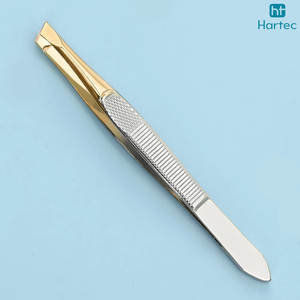 Pince à épiler antistatique non magnétique de haute précision 2026, outil de précision pour l'épilation des poils fins, pointe inclinée en acier inoxydable pour sourcils - Product Image 4